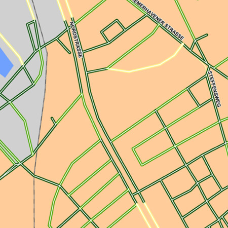 Strassennetzte Strassennetzte
